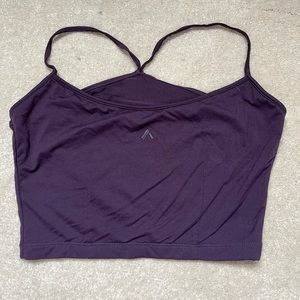 ALPHALETE - RACER CROP SPORTS BRA